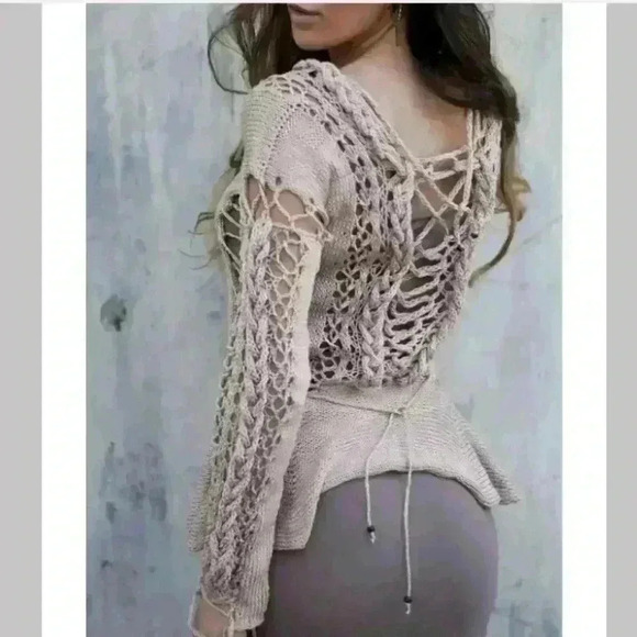 Ego Systema Women's Peplum Agate Pullover - Picture 2 of 8